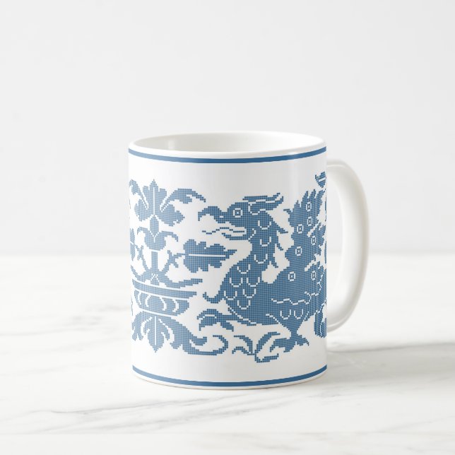 Taza De Café Wyverns Medieval/Renaissance Coffee Mug (Anverso derecho)