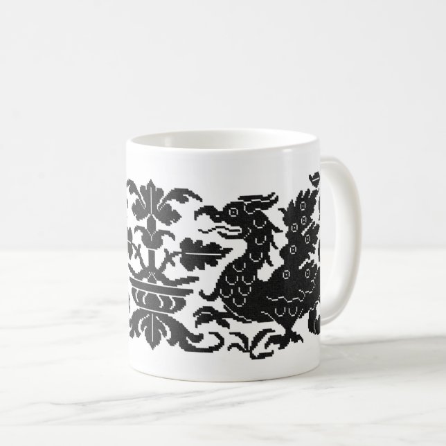Taza De Café Wyverns Medieval/Renaissance Coffee Mug (Anverso derecho)
