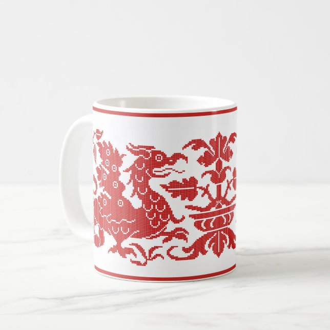 Taza De Café Wyverns Medieval/Renaissance Coffee Mug (Anverso izquierdo)