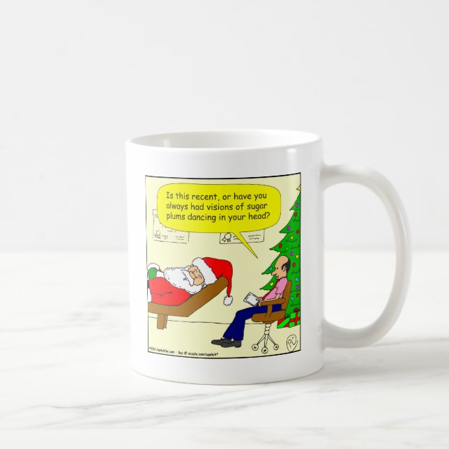 Taza De Café x30 Santa habla con su terapeuta - dibujo animado (Derecha)