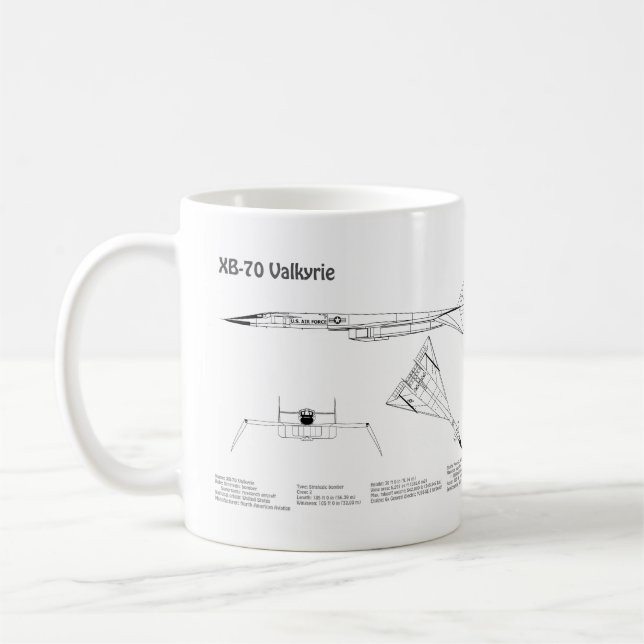 Taza De Café XB-70 Valkyrie - Planes de Planes de Planes de Pla (Izquierda)
