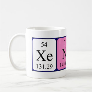 Taza De Café Xenos nombre de tabla periódica mug