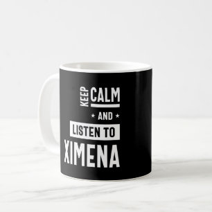 Taza De Café Ximena Nombre Personalizado Regalo de cumpleaños