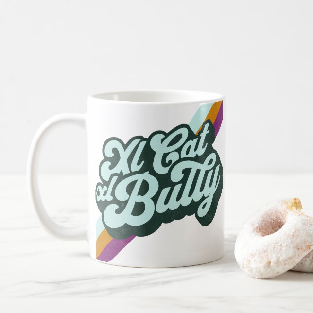 Taza De Café Xl Bully Cats Mug (Con donut)