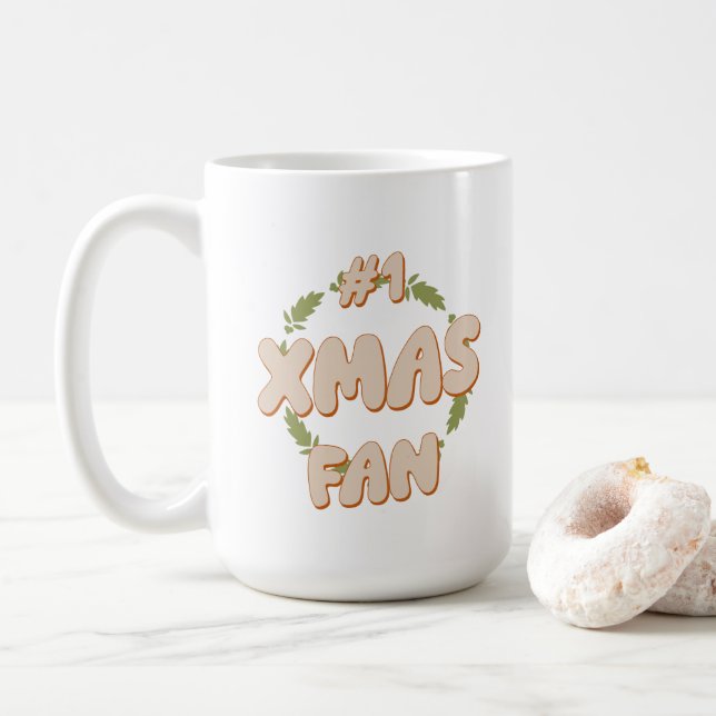 Taza De Café Xmas Fan (Con donut)