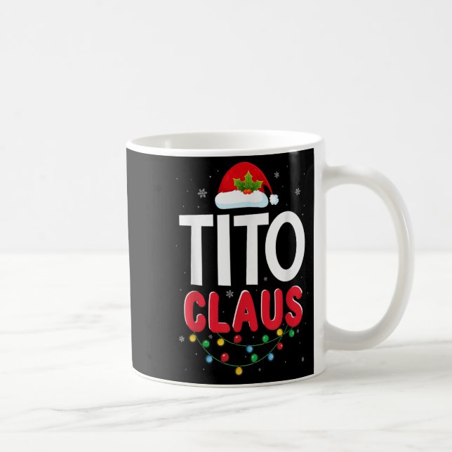 Taza De Café Xmas Light Tito Santa Claus Christmas Matching Cos (Derecha)