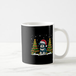 Taza De Café Xmas Luces Ministra Schnauzer Dog Santa Christma