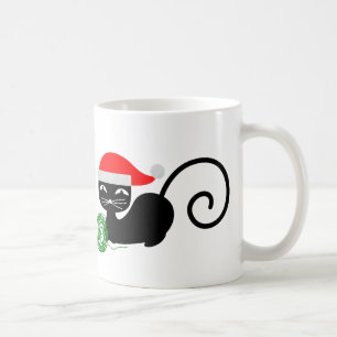 Taza De Café xmas santa cat