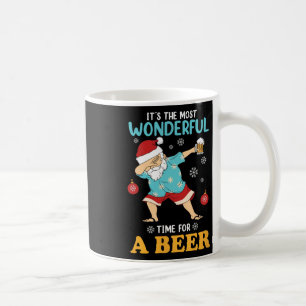 Taza De Café Xmas Santa Claus Dab Y Beer Cerveza Raras Mujer