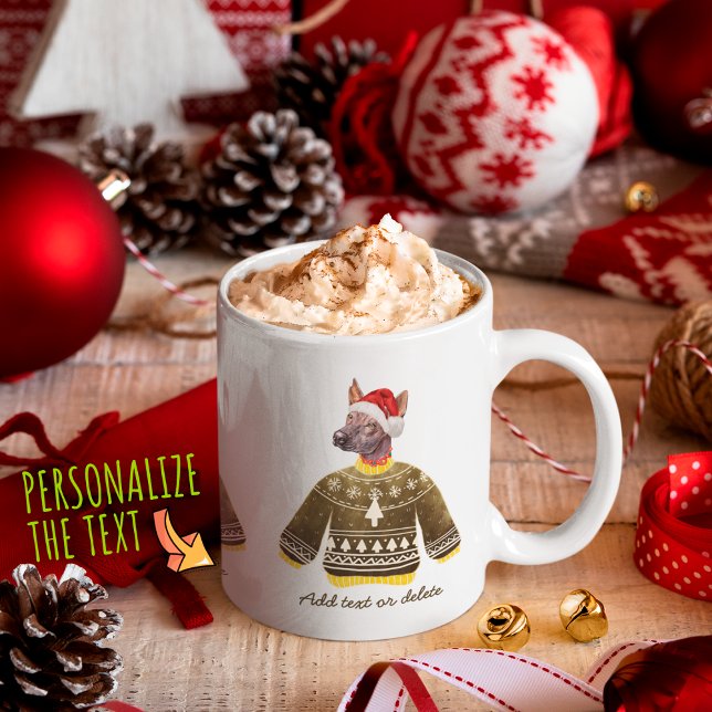 Taza De Café Xoloitzcuintle con suéter feo amante de perros en  (Subido por el creador)