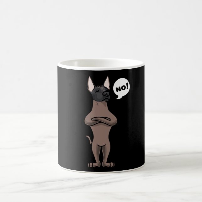 Taza De Café Xoloitzcuintle Perro trabado divertido (Centro)