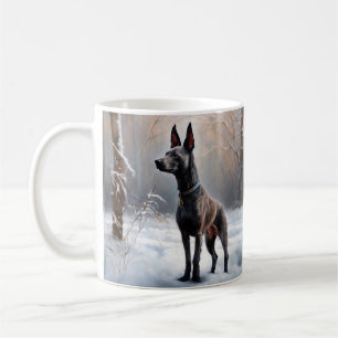 Taza De Café Xoloitzcuintli Deja Que Nieva Navidades