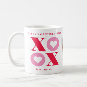 Taza De Café Xoxo Corazón feliz Día de San Valentín dos café fo