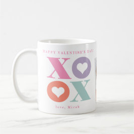 Taza De Café Xoxo Corazón Feliz Día de San Valentín Dos Fotos