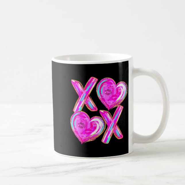 Taza De Café Xoxo Hearts Valentine's Day Women Girls Vday  (Derecha)
