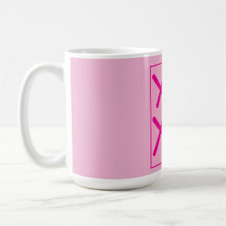 Taza De Café XOXO, Pink Preppy Cool Girl Mug Design