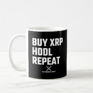 Taza De Café XRP Cripto Moneda Comprar XRP Hodl Repetir