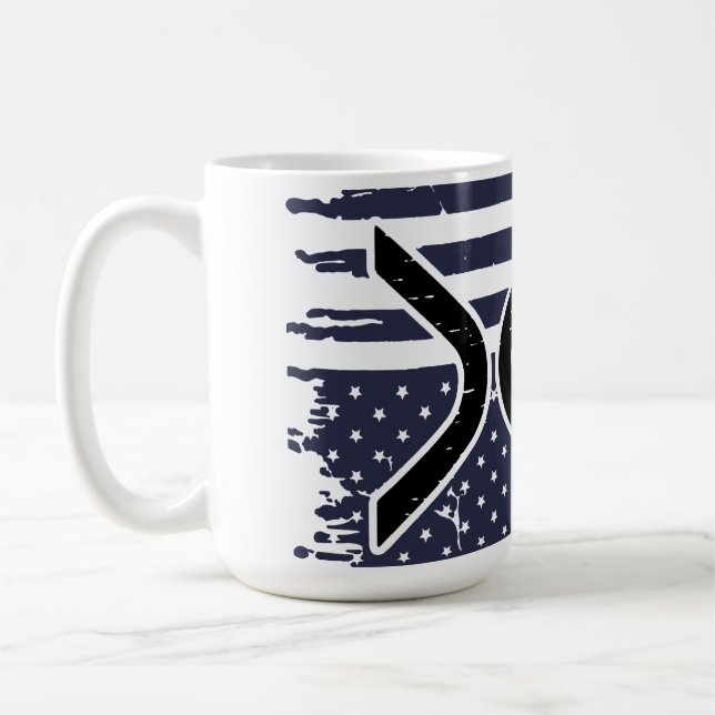 Taza De Café XRP Cryptocurrency USA American (Izquierda)