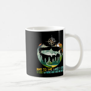 Taza De Café Y al lago voy a perder la mente Camping Pesca 