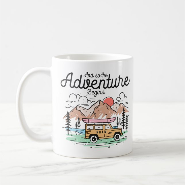 Taza De Café Y Así Comienza La Aventura (Izquierda)