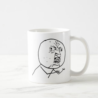 Taza De Café Y enojada U ninguna cara