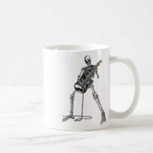 Taza De Café Y Guitarra De Rock Y Roll Para Hombres Y Tee