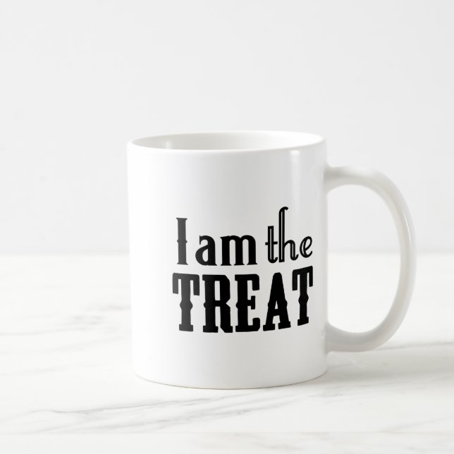 Taza De Café Y Halloween I Am The Treat Funny Holiday  (Derecha)
