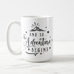Taza De Café Y la aventura comienza tan retro