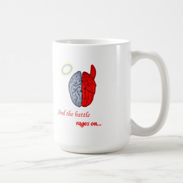 Taza De Café Y la batalla continúa (el bien contra el mal) (Derecha)