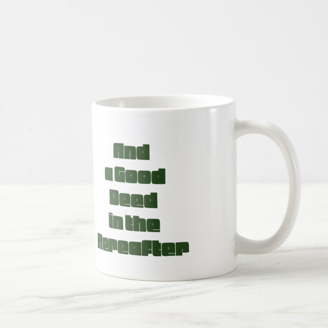 Taza De Café Y una buena acción en el corazón (Derecha)