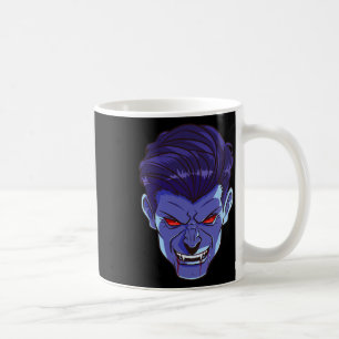 Taza De Café Y Vampiro Halloween Monster Face Scary Fangs Costu
