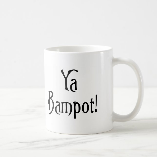 Taza De Café Ya Bampot gracioso argot de bromista escocés (Derecha)