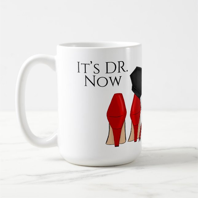 Taza De Café Ya es Médico - Tarjeta de graduación para estudian (Izquierda)
