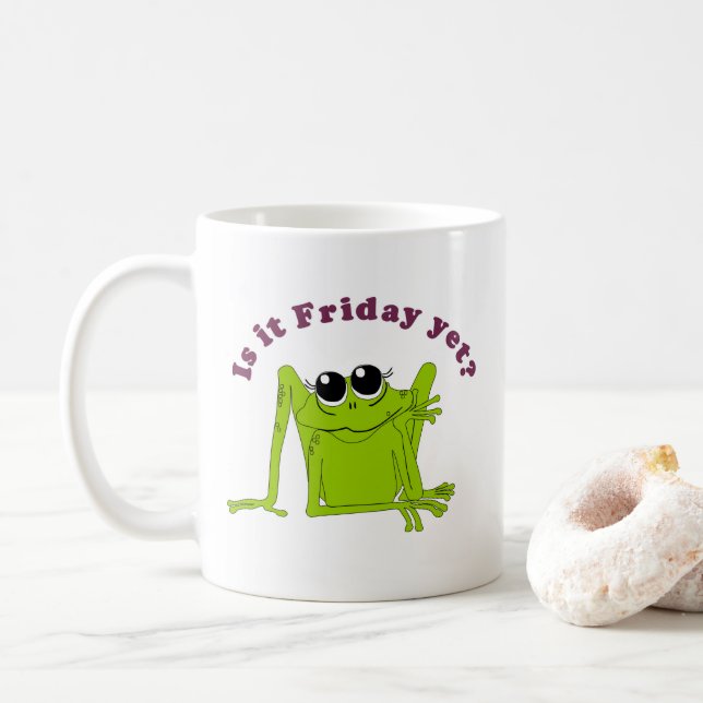 Taza De Café ¿Ya es viernes? Coffee Mug (Con donut)