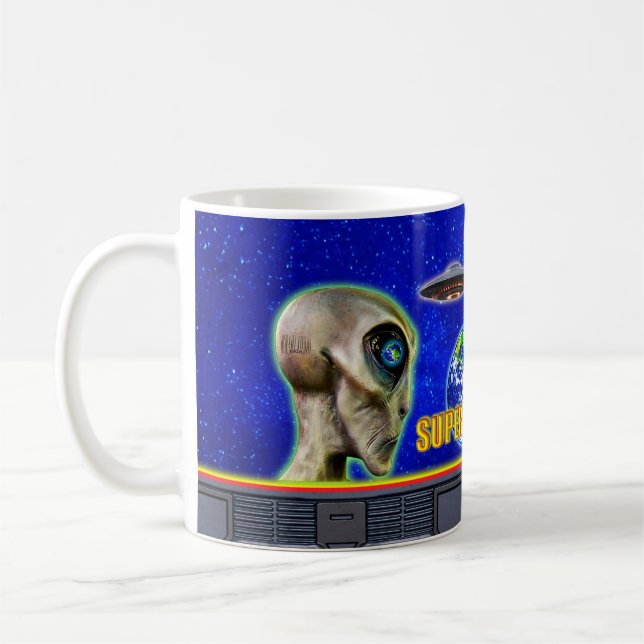 Taza De Café YA ESTÁN AQUÍ - colección de diseño de SUPERPLANET (Izquierda)