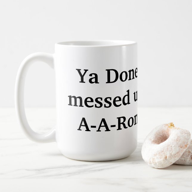 Taza De Café ya ha fastidiado. (Con donut)