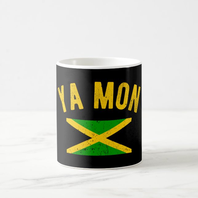 Taza De Café Ya Mon Jamaica refrena graciosa frase jamaiquina (Centro)