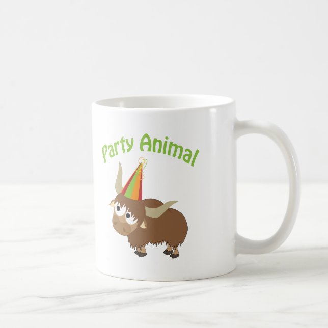 Taza De Café Yak Animal de Fiesta (Derecha)