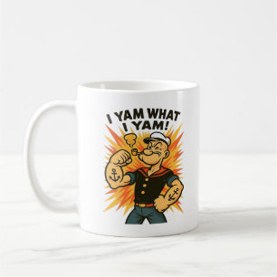 Taza De Café Yam Lo Que Yam Popeye Personalizado Cita Clásica
