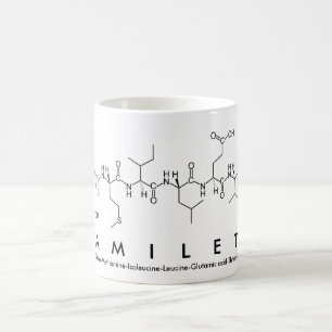 Taza De Café Yamileth peptide name mug