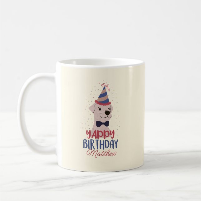 Taza De Café Yappy Birthday (Izquierda)