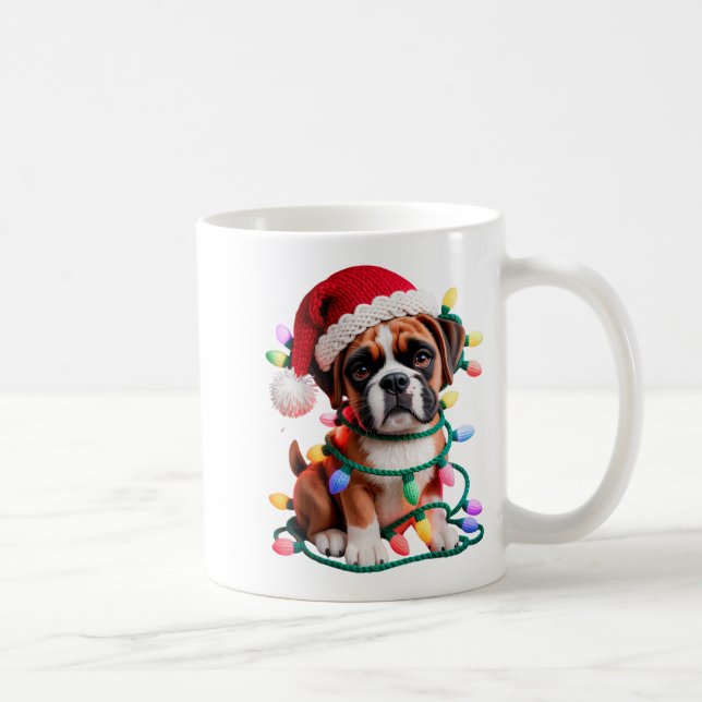 Taza De Café Yarn Boxer Dog Sewing Knitting Crocheting Christma (Derecha)
