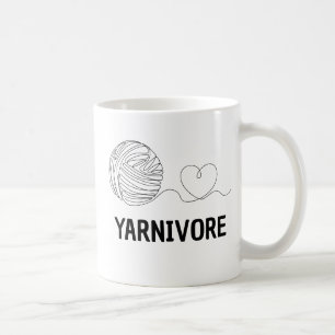 Taza De Café Yarnivore, Gracioso Knitter y Regalo