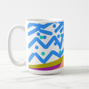 Taza De Café Yate amarillo amarillo rosa morado