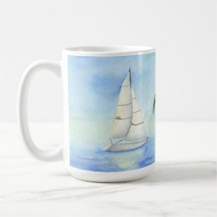 Taza De Café Yate en el mar Palma