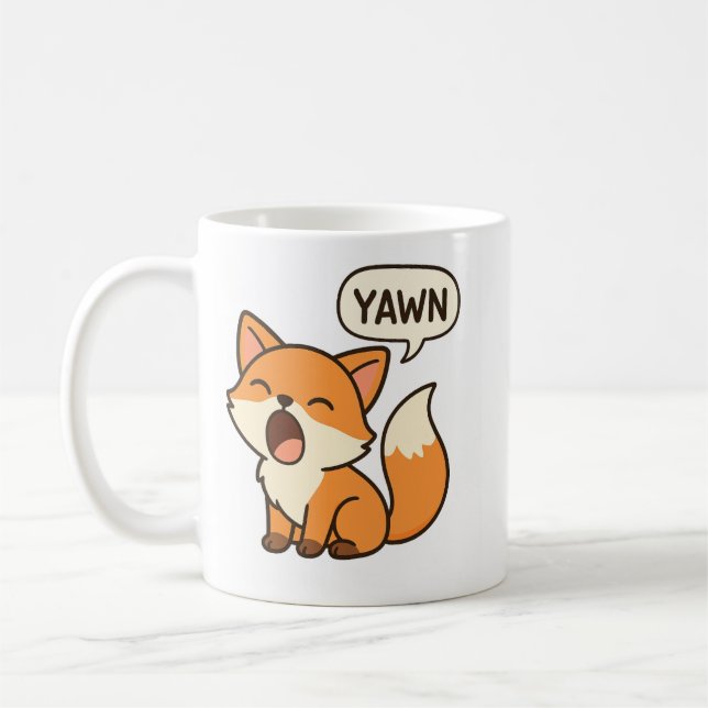 Taza De Café Yawning and sleeping fox mug (Izquierda)