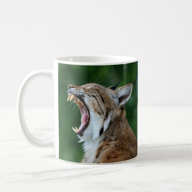 Taza De Café Yawning Bobcat (Izquierda)