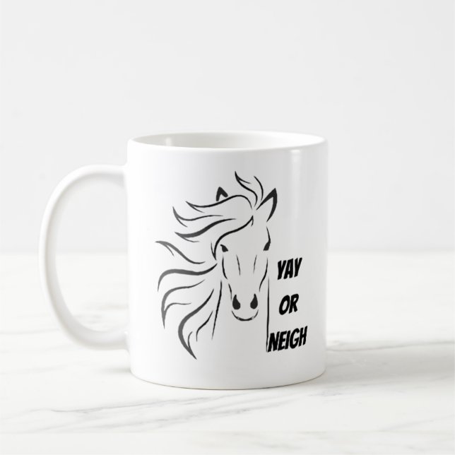 Taza De Café Yay o Neigh (Izquierda)