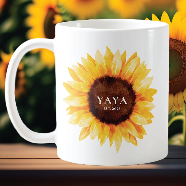 Taza De Café Yaya del girasol (Subido por el creador)
