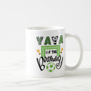 Taza De Café Yaya Del Niño Cumpleañero Jugador De Fútbol Fiesta